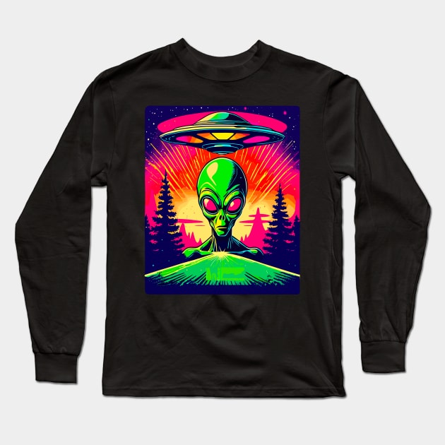 Alien Believe Long Sleeve T-Shirt by Outrageous Flavors